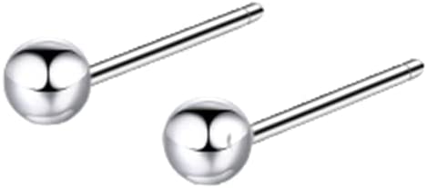 Durable and UsefulSuper Mini 3mm Women Stainless Steel Ball Earrings Small Fashion Jewelry Earrings