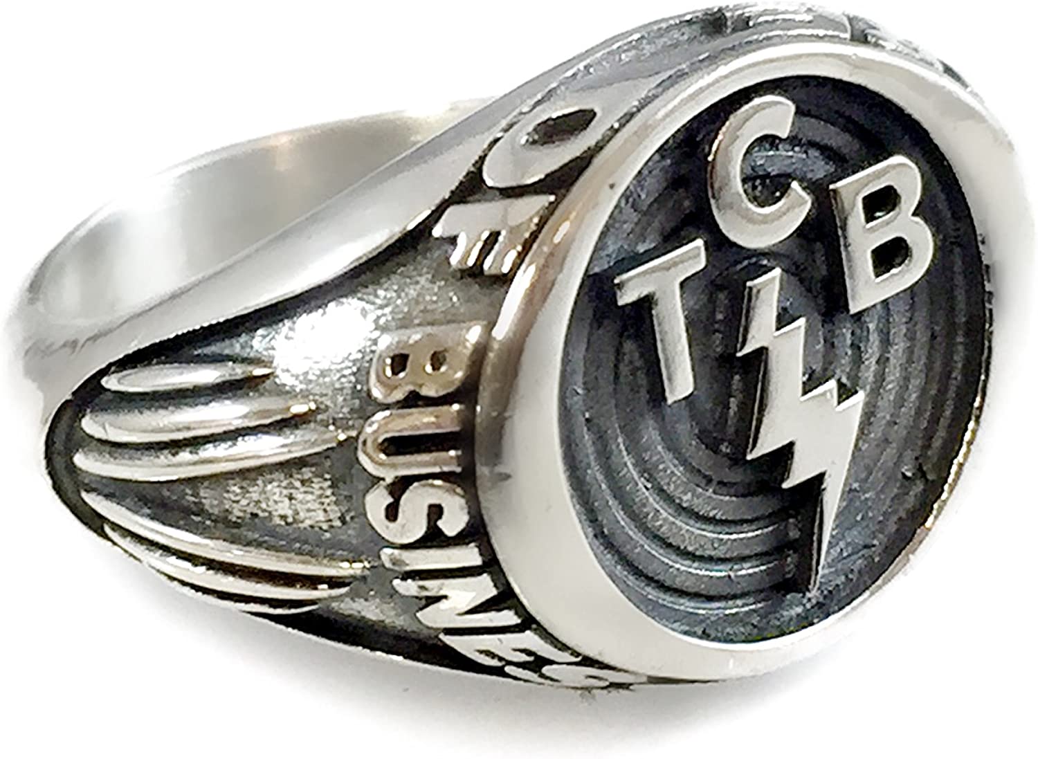 New KING Tcb Ring Solid Sterling Silver 925 All Size Available