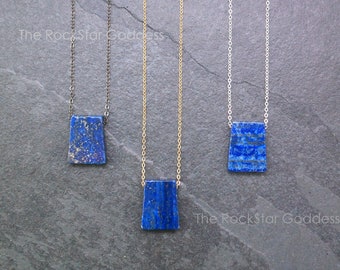 Lapis Lazuli Necklace / Blue Lapis / Lapis Necklace / Lapis Pendant / Lapis Jewelry / Anniversary Gift
