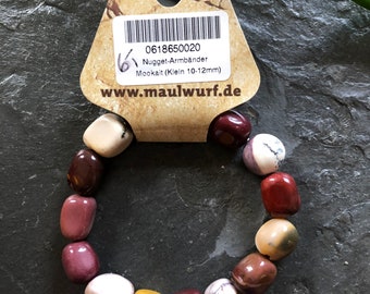 Gemstone bracelets with drum stones