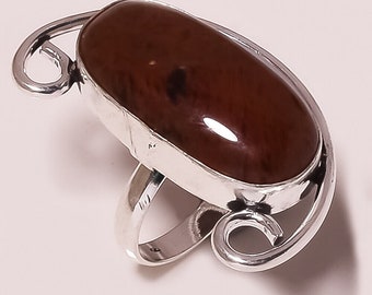 Original Handmade Jasper Gemstone Modern Fashion Jewelry Ring S.8