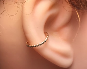 Conch Earring - Helix Hoop Earring - Rook Earring - Septum  - 6 -16mm Inner Diameter Hoop
