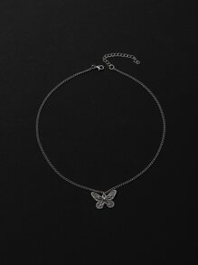 Men Butterfly Charm Necklace