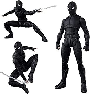 6 Inch Action Figure Toy Figures, Hero Far from Home, Upgraded Suit, All Joints Movable Collectible Action Figure with Accessories(Full Black)