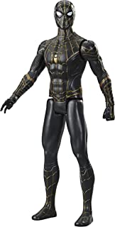 Marvel Spider-Man Titan Hero Series 12-Inch Black and Gold Suit Spider-Man Action Figure Toy, Inspired by Spider-Man Movie, for Kids Ages 4 and Up