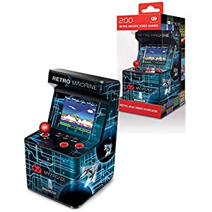 My Arcade Retro Machine Playable Mini Arcade: 200 Retro Style Games Built In, 5.75 Inch Tall, Powered by AA Batteries, 2.5 Inch Color Display, Speaker, Volume Control