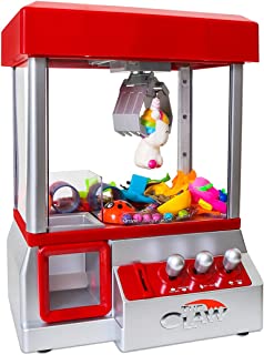 Bundaloo Claw Machine Arcade Game | Candy Grabber & Prize Dispenser Vending Machine Toy for Kids, with Music | Best Birthday & Christmas Gifts for Boys & Girls (Red Claw)