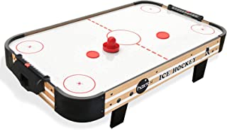 Tabletop Air Hockey Table Game: 40 inch Mini Air-Powered Hockey Set for Kids and Adults, w/ 2 Pucks, 2 Pushers, Electric Motor Fan & Adapter, Arcade Games for Home, Game Room, Office