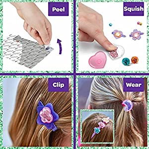 Crayola Glitter Dots Salon Hair Clips Craft, Toys, Gift for Kids, Ages 6, 7, 8, 9