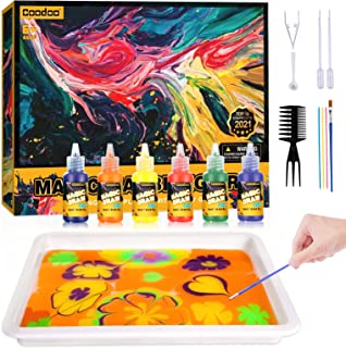 Water Marbling Paint for Kids - Arts and Crafts for Girls & Boys Crafts Kits Ideal Gifts for Kids Age 3-5 4-8 8-12