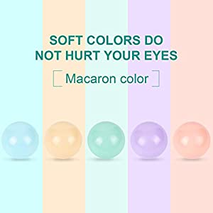 TRENDBOX 5 Mixed Colors Macaron Ocean Ball (Ship from USA) for Babies Kids Children Soft Plastic Birthday Parties Events Playground Games Pool - 100 Balls