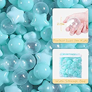 Realhaha Balls for Ball Pit, Play Pin Balls Bulk for Toddlers Plastic Balls Great for Kids Party Or Dog Playground Equipment Playtoy,Kid Ball Pits & Accessories