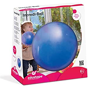 Edushape Change-A-Color Sensory Ball for Baby - 7” Baby Ball That Helps Enhance Gross Motor Skills for Kids Aged 6 Months & Up - Pack of 1 Interactive Incredi-Ball for Sensory Development