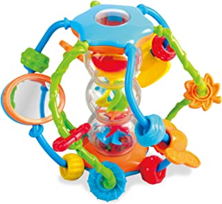 Kidoozie Little Hands Activity Ball, Perfect for Teething, Develops Hand-Eye Coordination, Emits Soothing Sounds, for Children 6-18 Months +, Multicolor