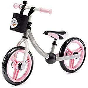 Kinderkraft Balance Bike 2WAY Next, Lightweight First Bicycle, No Pedals, 12 inches Wheels, with Ajustable Seat, Accessories, Bag, Bell, for Toddlers, for 2 3 4 5 Years Old Kids Toddlers