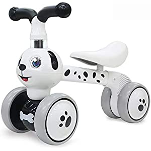 YGJT Baby Balance Bikes Bicycle Kids Toys Riding Toy for 1 Year Boys Girls 10-36 Months Baby's First Bike First Birthday Gift (Spotty Dog)
