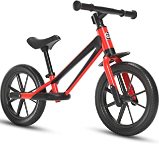 Baby Balance Bike 8/12 Inch Toddler Lightweight Kids Pedalless Bike for Toddlers with Adjustable Handlebar and Seat-Training Bike, Suit for 18 Months to 6 Years