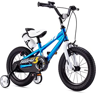RoyalBaby Freestyle Premium Boys Girls Kids Bike, 12/14/16/18 Inch Wheel Bicycle for Children Ages 3-9 Years, Multiple Colors Options, Training Wheel Avaiable for Some Sizes