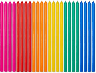 American Greetings Birthday Candles, Long Thin Multicolored (24-Count)