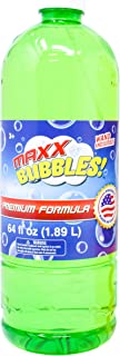 Sunny Days Entertainment Bubble Solution Refill 64oz - Made in USA Bubbles | Kids Easy Grip Bottle for Bubble Machine | Assorted Bottle Colors