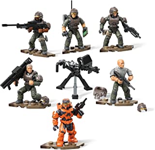 Mega Construx Halo UNSC Marine Platoon Pack Construction Set, Building Toys for Kids , Brown