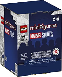 LEGO Minifigures Marvel Studios 66678 Building Kit; an Awesome Gift for Fans of Super Hero Building Toys; New 2021 (6 Pack)