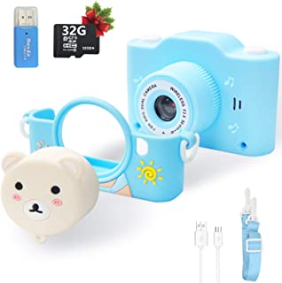 Kids Camera, 40MP kids Digital Camera with Built-in MP3 Player, HD Video Camera with 32GB SD Card, 2.0 Inch IPS Screen, Toy Camera for Boys and Girls Age 2-12, Toddler Christmas Birthday Gifts