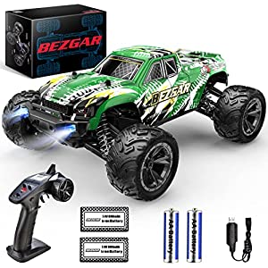 BEZGAR HM166 Hobby Grade 1:16 Scale Fast Remote Control Cars, 4x4 Offroad  Waterproof High Speed 40 Km/h All Terrains Rc Trucks Crawler with 2  Rechargeable Batteries for Boys Kids and Adults - Declinko