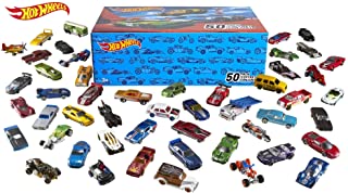 Hot Wheels 50-Car Pack of 1:64 Scale Vehicles Individually Packaged​, Gift for Collectors & Kids Ages 3 Years Old & Up (Styles May Vary)