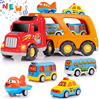 Nicmore Toddler Toys Car for Boys: Kids Toys for 3 4 5 6 Year Old Boys | Boy Toys 5 in 1 Carrier Toy Trucks | Toddler Toys Age 3-4 Baby Toys 36-48 Months Birthday Kids Gift Toddler Toys Age 3-5