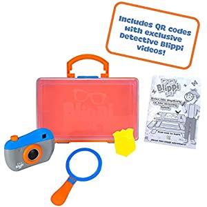 Blippi Detective Roleplay Set - Carry Case, Camera, Personalized Yellow Badge, Magnifying Glass, Activity Sheets for Ultimate Toddler and Young Child Mystery Adventure - Exclusive Content Included