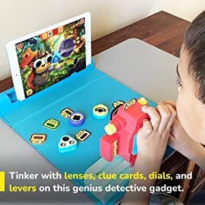 PlayShifu Interactive STEM Toys - Plugo Detective (Spy Kit + App with STEM Games) - Educational Toy Gift for Kids 4-10 Years | Detective Kit with Mystery Games & Puzzles (Works with tabs / mobiles)
