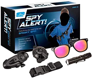 Kid Labsters Spy Alert Kit | Kids spy kit | spy Equipment | spy Gadgets for Kids | Children's Detective Kits | Secret Agent kit & Crime Catcher Spy Toy Set for Kids Undercover Mission Adventure