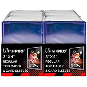 Ultra Pro 3" x 4" Trading Card Toploader & Card Sleeve Bundle (200 ct.) The Ultimate Card Protection for Sports Cards, Baseball Cards, Collectible Trading Cards and Gaming Cards
