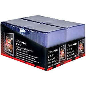 Ultra Pro 3" x 4" Trading Card Toploader & Card Sleeve Bundle (200 ct.) The Ultimate Card Protection for Sports Cards, Baseball Cards, Collectible Trading Cards and Gaming Cards