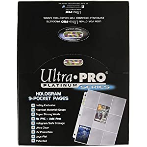 Ultra Pro 9 Pocket Pages Platinum Series 100 Pages of Card Sleeves for Trading Card Binder, Baseball Card Binder, Pokemon Card Sleeves and Baseball Card Sleeves