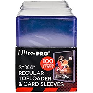 Ultra PRO 3" x 4" Toploaders and Clear Sleeves for Collectible Trading Cards (100 ct.)