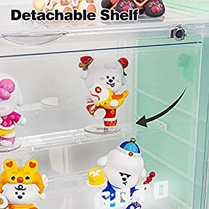 GOTO 13L Display Storage Case, Assemble Display Box, Dustproof Protection Show Case for Action Figures, Pop Mart, Bearbrick Toys, Collectibles, Toys (1, White)