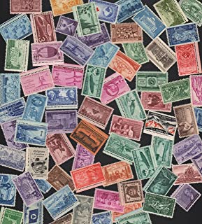 STAMP COLLECTING! BIG lot of 75 Vintage Commemorative Collectible US Postage stamps - All Stamps are New, Mint Condition ~ Very Nice Stamps!! Each Packet is different! (Reference Picture only)