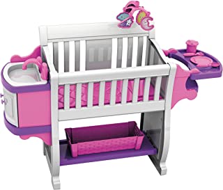American Plastic Toys Kids’ My Very Own Nursery Baby Doll Playset, Doll Furniture, Crib, Feeding Station, Learn to Nurture and Care, Durable and BPA-Free Plastic, for Children Ages 2+