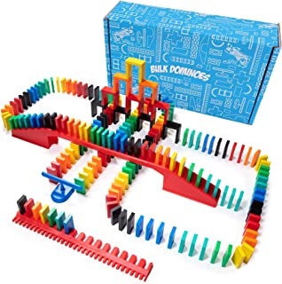 Bulk Dominoes Pro-Domino Kit | Dominoes Set, STEM STEAM Small Toys, Family Games for Kids, Kids Toys and Games, Building, Toppling, Chain Reaction Sets (Starter)