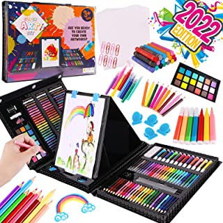 Alloytop 226 Pcs Art and Craft Supplies Colored Pencils - Painting Drawing Sketching Coloring Kit For Teens Toddlers Girls Boys Kids Ages 4 5 6 7 8 9 10 11 12 Years Old with Oil Pastels Crayons