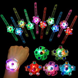 SCIONE Kids Party Favors 24 pack Goodie Bag Stuffers LED Light Up Bracelet Glow in The Dark Party Supplies Return Gifts for Kids Birthday Valentines Halloween Christmas Party Favors