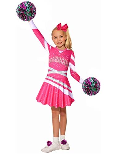 Zombies Girls Cheerleader Costumes Toddler Cheerleading Dress up for Party Movie Halloween Kids Outfits Cosplay 3-12 Years