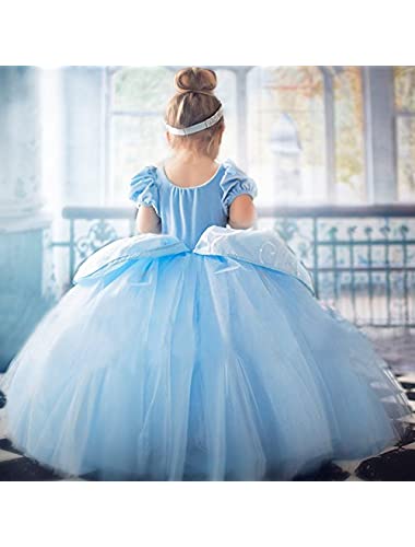 Axaxa Cinderella Costume for Girls Cinderella Dress Princess Dresses for Girls Halloween Party Cosplay