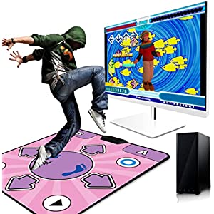 Dance Pad Dance Mat for kids and Adults,PVC Durable USB Dancing Step Pad Dancer Blanket NonSlip Sensitive USB Dance Blanket for PC Laptop Video Game High Sensitively Gaming Experience Gifts for family