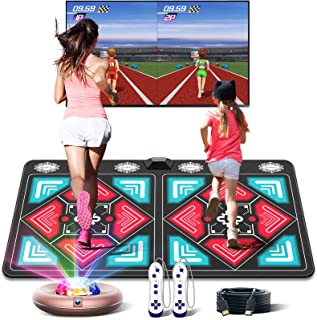 FWFX Dance Mat for Kids and Adults - Electronic Dance Mats with HD Camera, Double User Wireless Dancing Mat, Exercise & Fitness Dance Pad Game for TV, Gifts for Girls Boys Ages 6+
