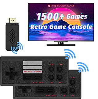 CICYSTORE Retro Game Console with 1500 Retro Video Games, HDMI HD Output NES Retro Game Console, Old Arcade Plug and Play Video Games Console is an Gift Choice for Children and Adults