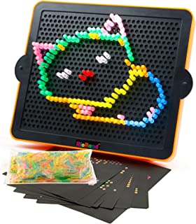 Light Up Board Value Set Kids Magic Light Screen Educational Learning Toys Gifts with 360 Pegs and 10 templates for Boys and Girls Ages 4+