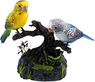 Tipmant Talking Parrots Birds Electronic Pets Office Home Decoration Recording & Playback Function Pen Holders Kids Toys Christmas Birthday Gifts